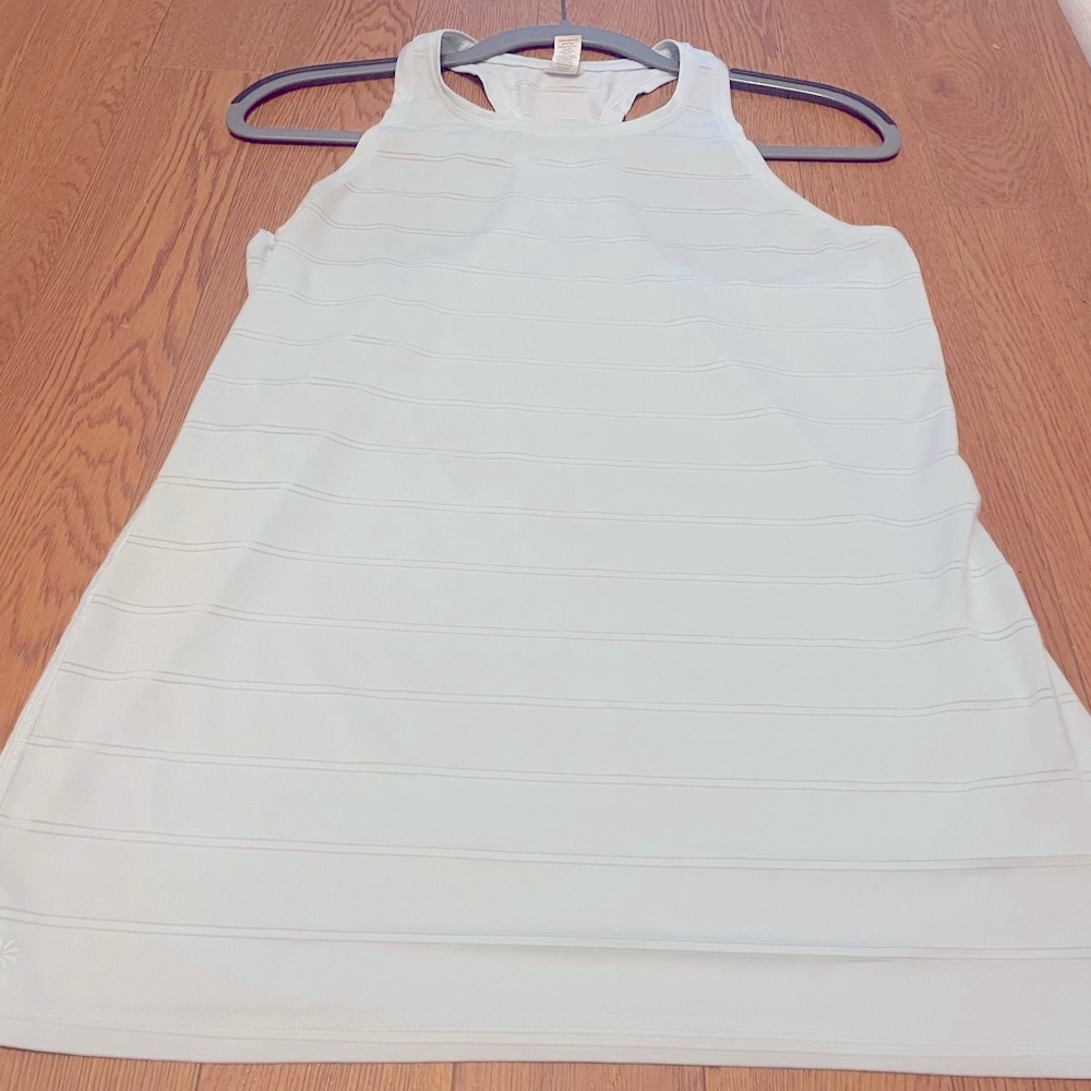Athleta Light Green Chi High Neck Tank Top